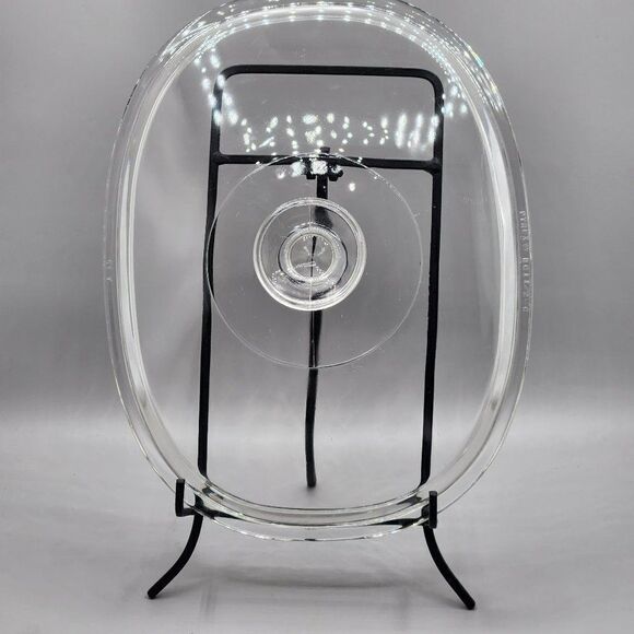 Pyrex DC1 1/2 C Oval Lid Clear Glass A 15 Replacement - Picture 1 of 4